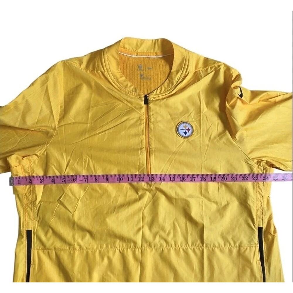 NFL Men's Pittsburgh Steelers Nike Gold Sideline Lockdown Quarter-Zip Jacket XL - Picture 10 of 11